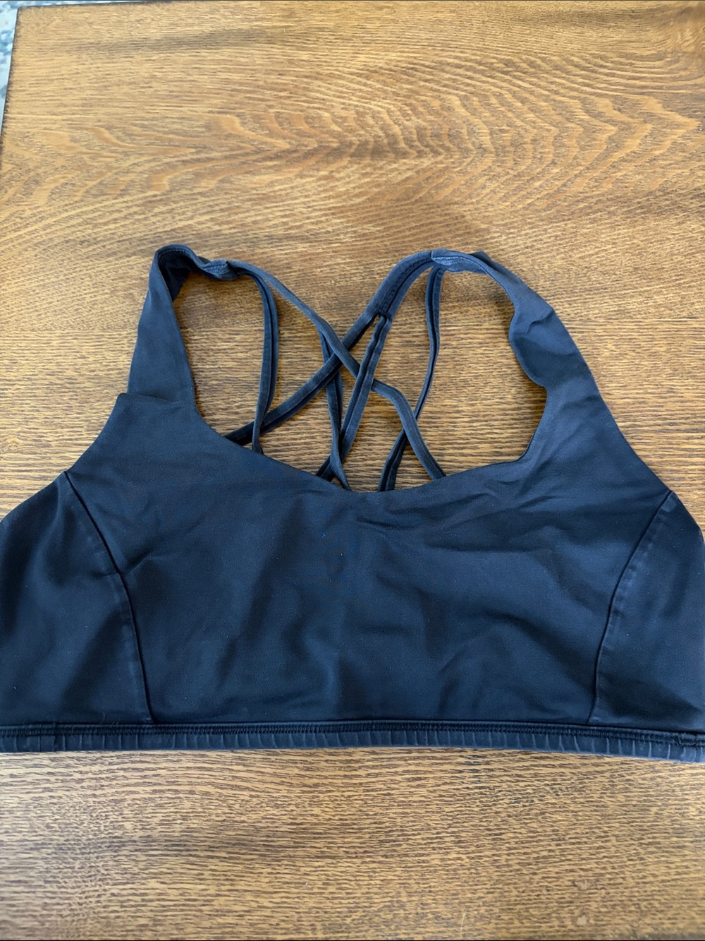 Women’s Lululemon Black Strappy Sports Bra size 10